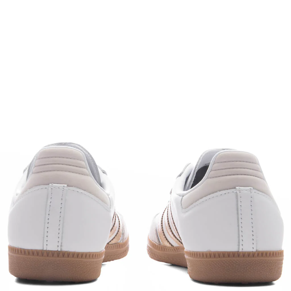 Women's Samba OG - Footwear White/Wonder Gold Metallic/Grey One - Image 4