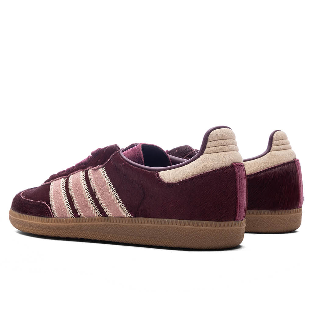 Women's Samba OG - Sand Strata/Maroon/Warm Clay - Image 3