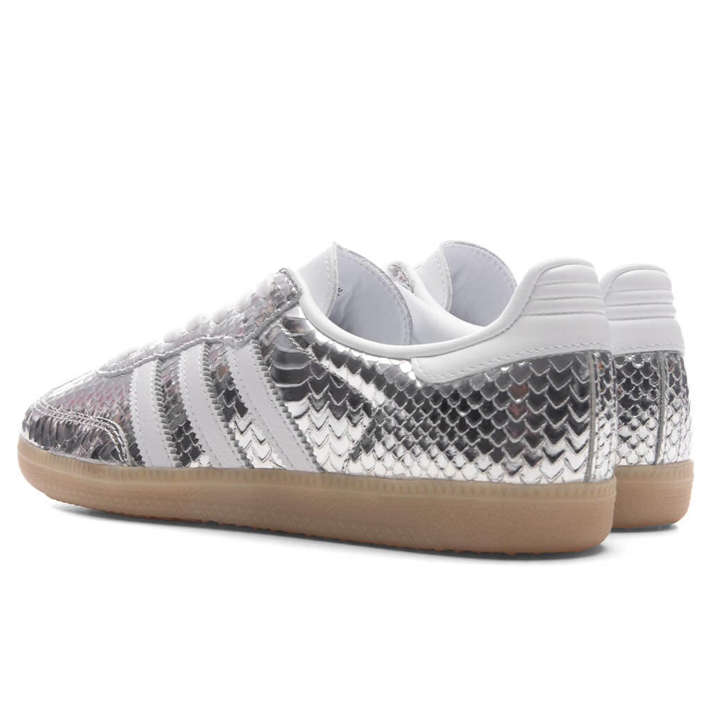 Women's Samba OG - Silver Metallic/Footwear White/Gum - Image 3