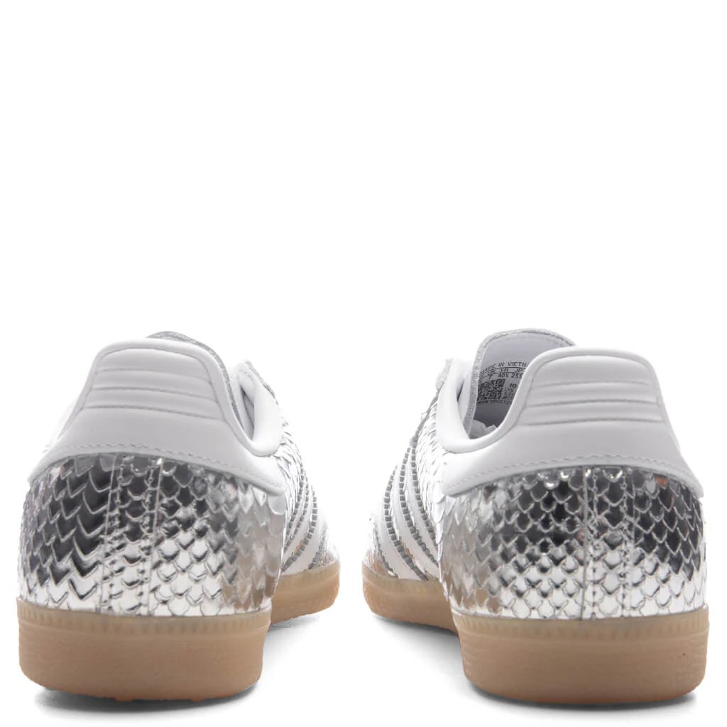 Women's Samba OG - Silver Metallic/Footwear White/Gum - Image 4