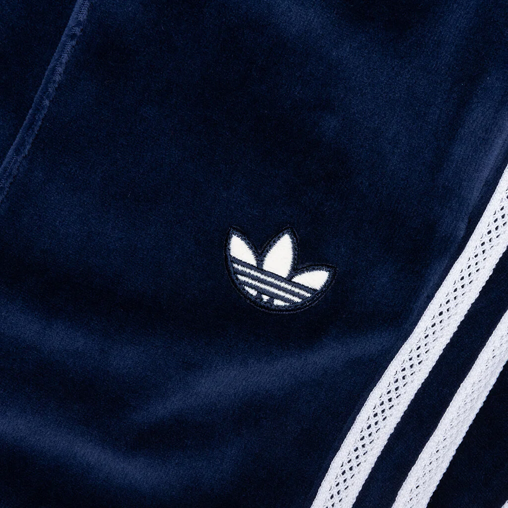 Adidas Originals x Wales Bonner Velour Track Pant - Collegiate Navy - Image 3