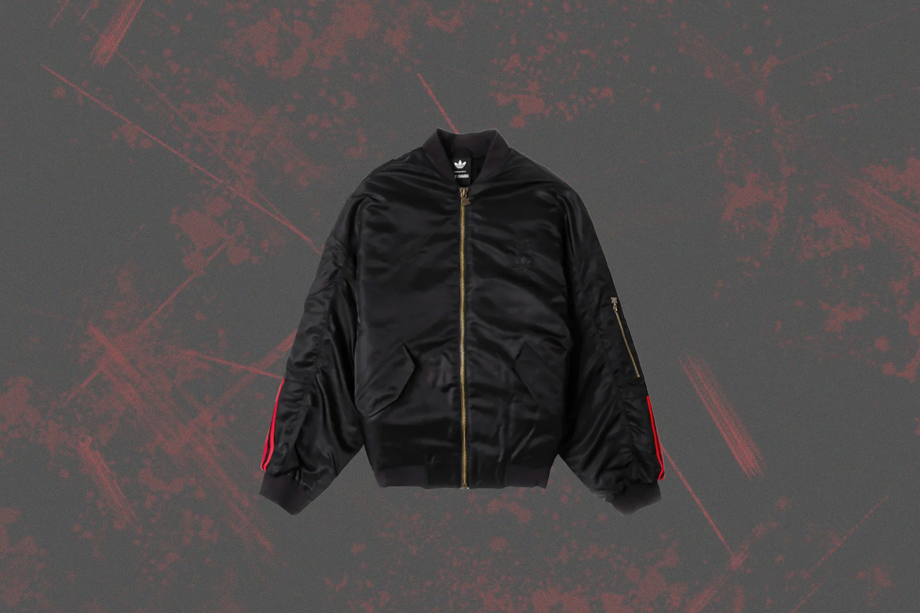 Adidas Originals x Willy Chavarria Satin Bomber - Black - Image 2