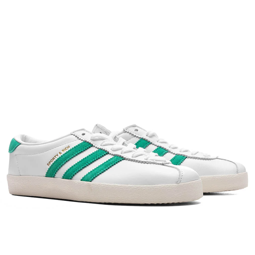 Adidas x Sporty & Rich Women's Blanc - Cloud White/Off White/Court Green - Image 2