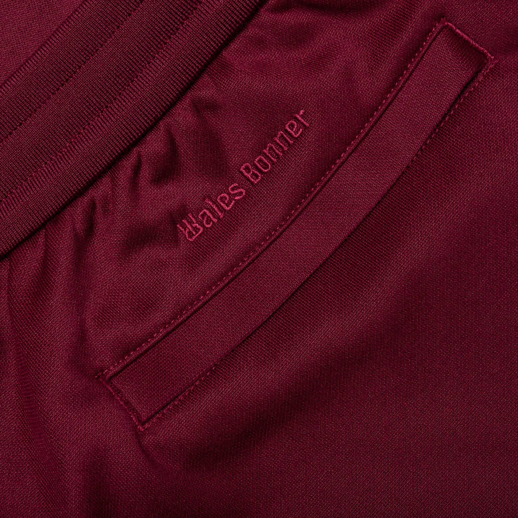 Adidas x Wales Bonner Track Shorts - Collegiate Burgundy - Image 3