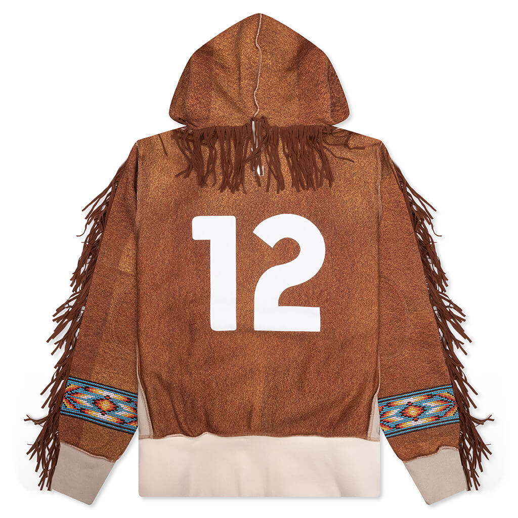 Birthstone Hooded Sweatshirt: 12 - Suede Print - Image 2