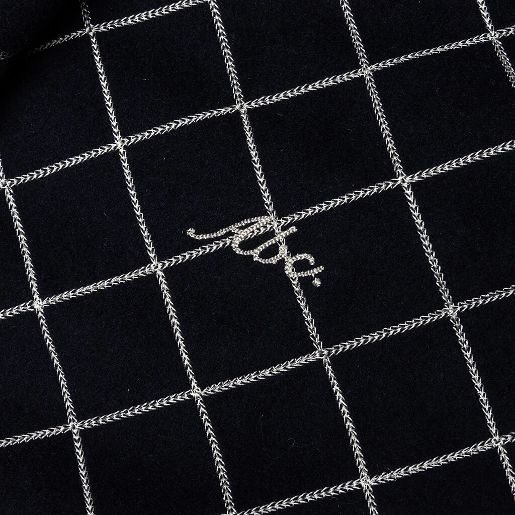 Abc. Diamond Chain Stitch Quilted Wool Zipper Breakaway Pants - Navy - Image 3