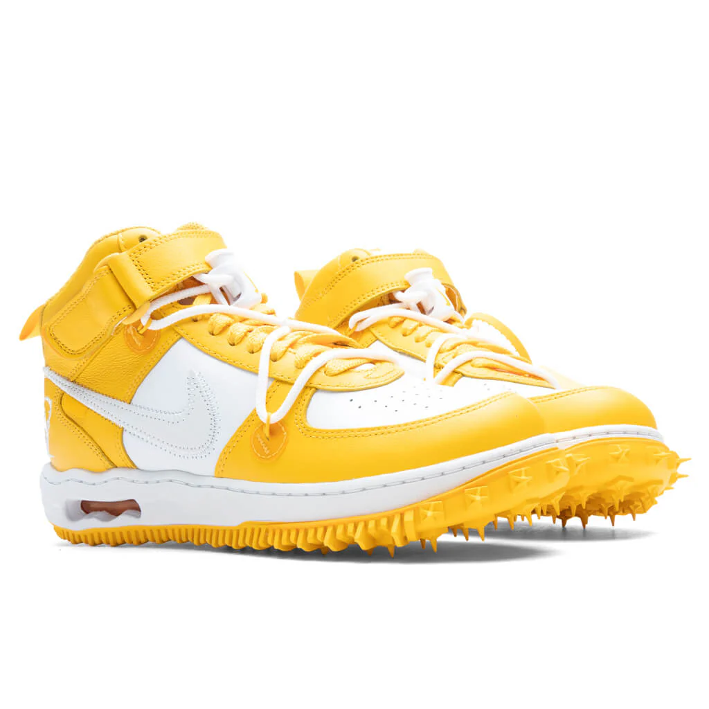 Air Force 1 Mid x Off-White - White/Varsity Maize - Image 2