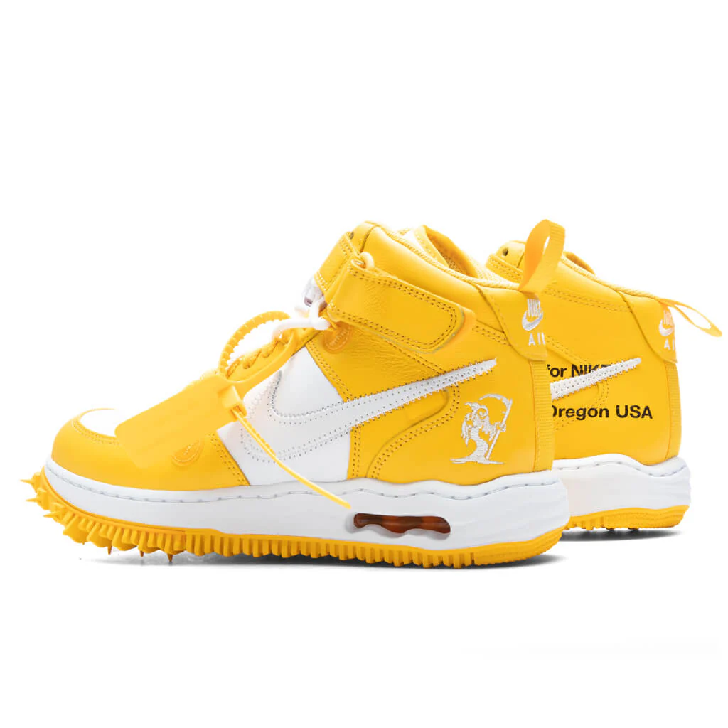 Air Force 1 Mid x Off-White - White/Varsity Maize - Image 3