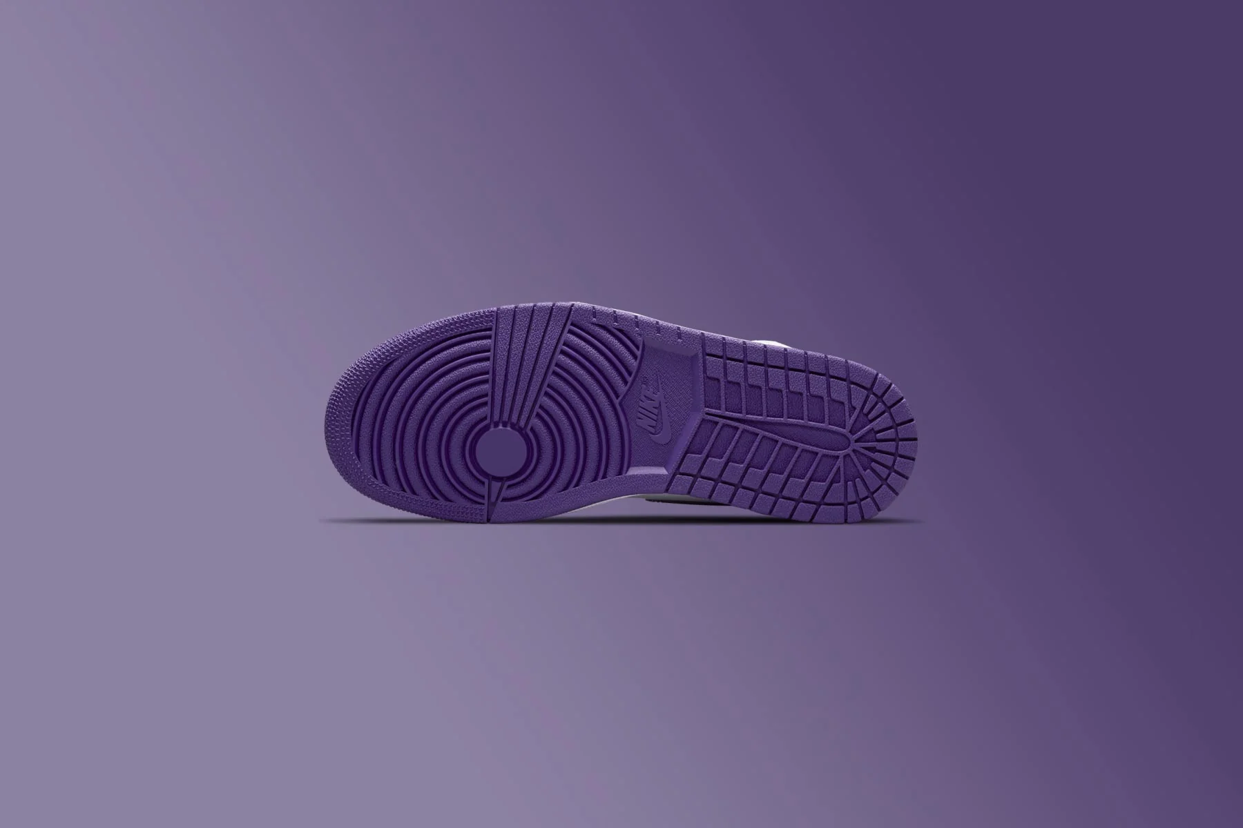 Women's Air Jordan 1 Retro Hi - White/Court Purple - Image 8
