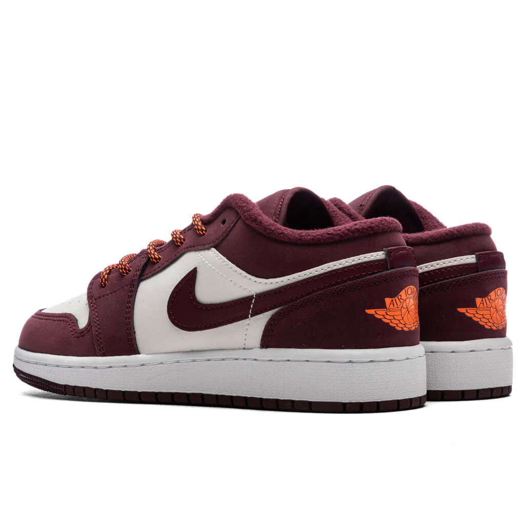 Air Jordan 1 Low (GS) - Phantom/Night Maroon/Total Orange - Image 3