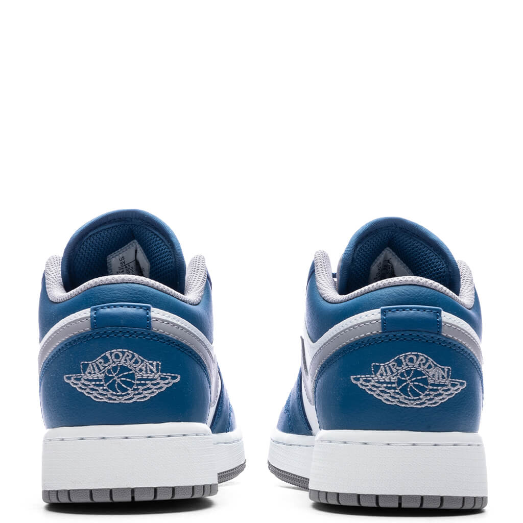 Air Jordan 1 Low (GS) - True Blue/Cement Grey/White - Image 4