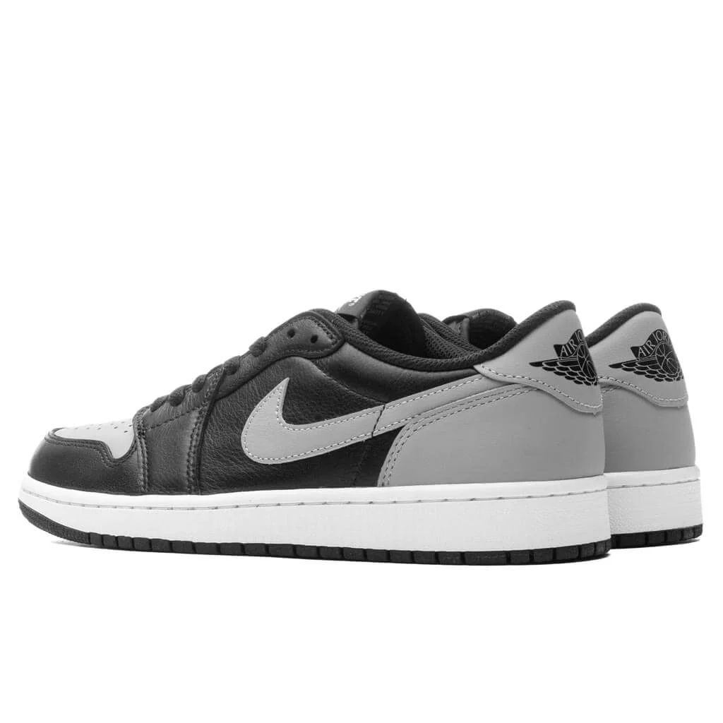 Air Jordan 1 Low OG 'Shadow' - Black/Medium Grey/White - Image 3
