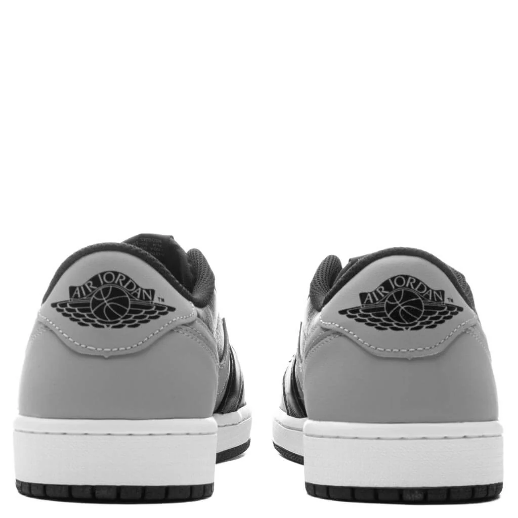 Air Jordan 1 Low OG 'Shadow' - Black/Medium Grey/White - Image 4