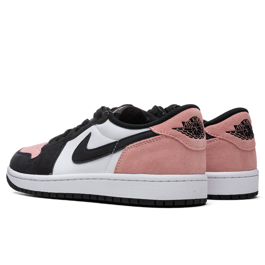 Air Jordan 1 Low OG (GS) - Black/Bleached Coral/White - Image 3