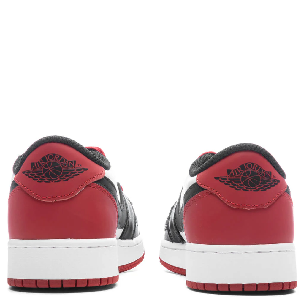 Air Jordan 1 Low OG (GS) - White/Black/Varsity Red - Image 4