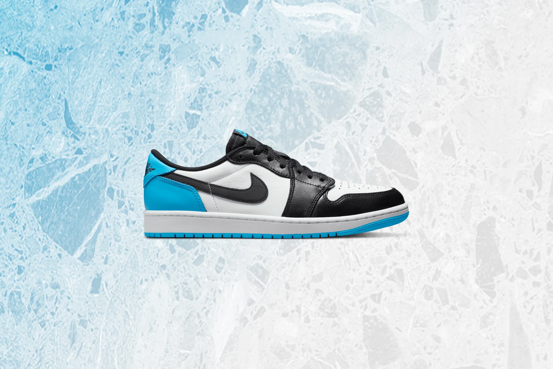 Air Jordan 1 Low OG - White/Dark Powder Blue/Black - Image 5