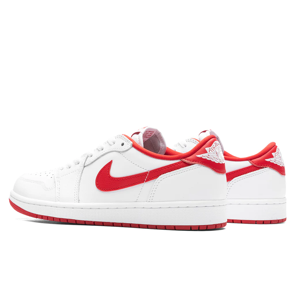 Air Jordan 1 Low OG 'University Red' - White/University Red/White - Image 3