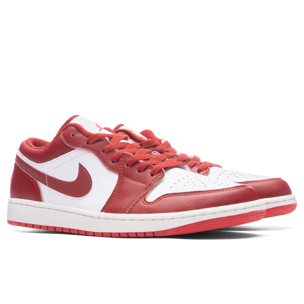 Air Jordan 1 Low SE - White/Dune Red/Lobster - Image 2