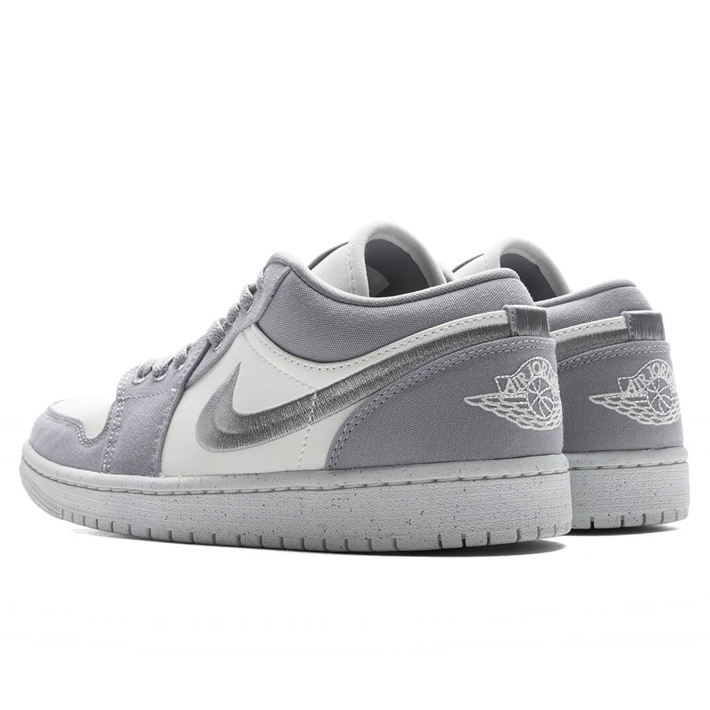 Women's Air Jordan 1 Low SE - Light Steel Grey/Sail/White - Image 3