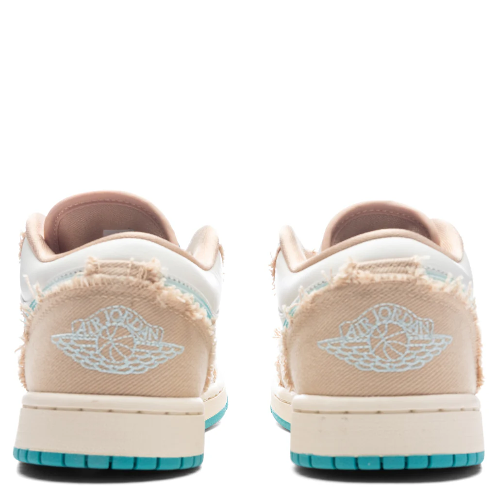 Women's Air Jordan 1 Low 'Beachside' - Sesame/Dusty Cactus/Glacier Blue - Image 4