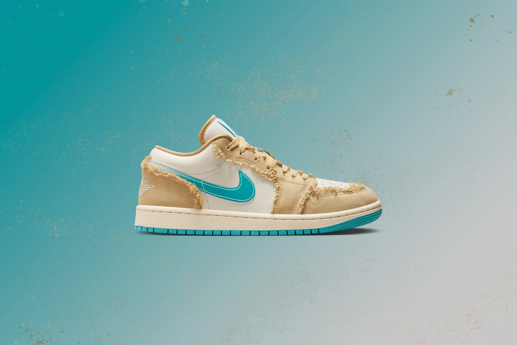Women's Air Jordan 1 Low 'Beachside' - Sesame/Dusty Cactus/Glacier Blue - Image 5