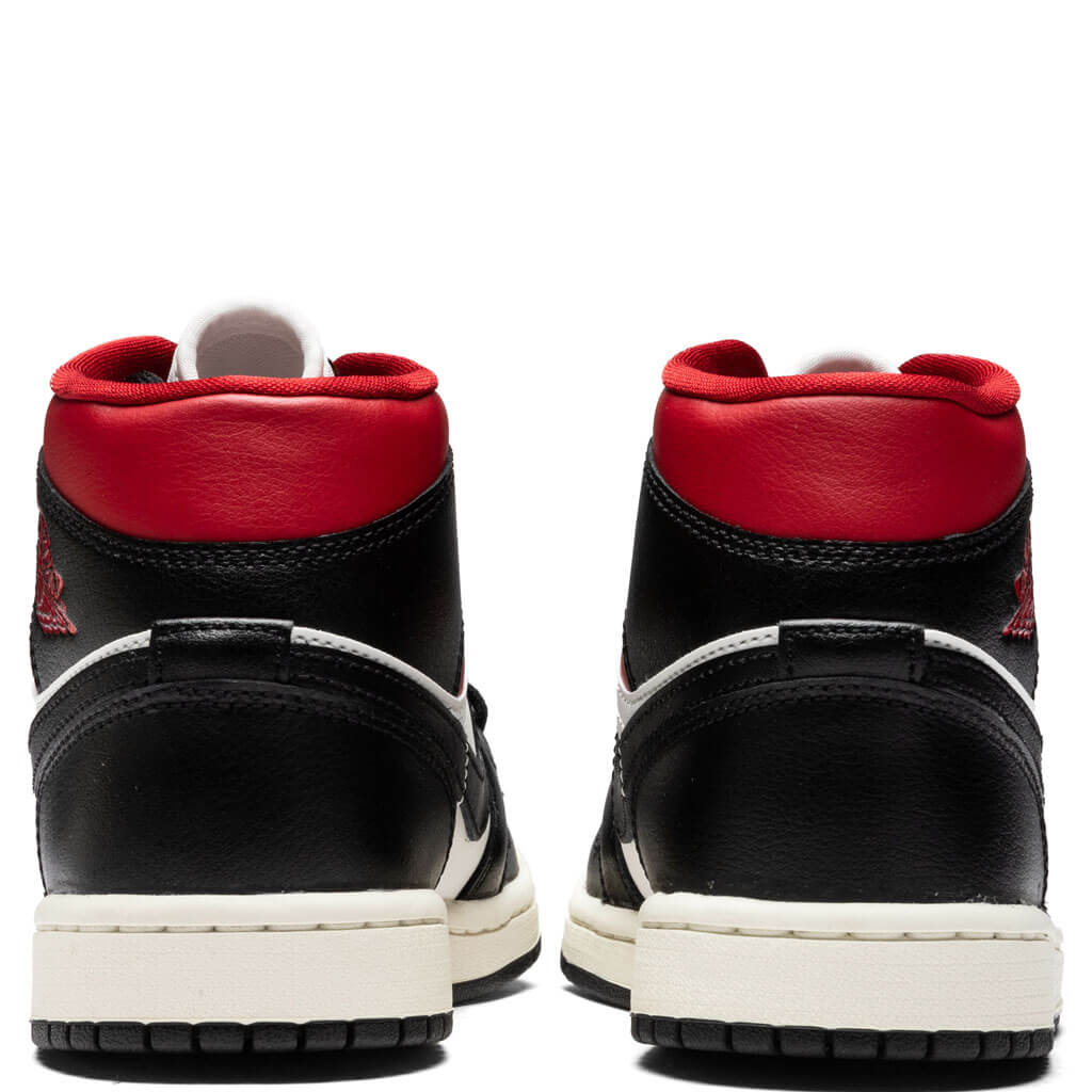 Women's Air Jordan 1 Mid - Black/Gym Red/Sail - Image 4