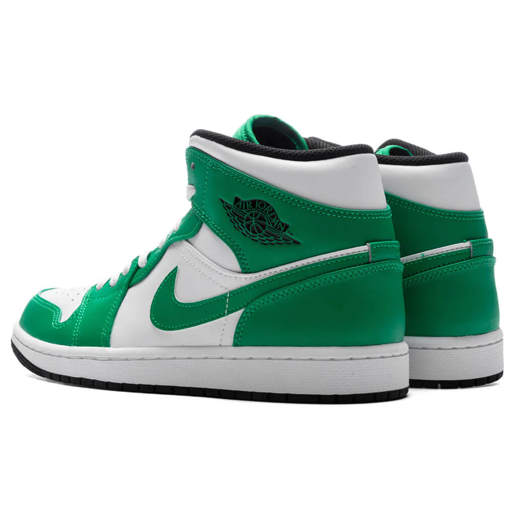 Air Jordan 1 Mid - Lucky Green/Black/White - Image 3