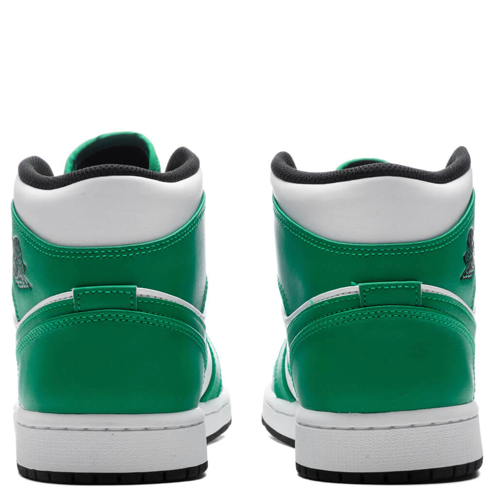 Air Jordan 1 Mid - Lucky Green/Black/White - Image 4