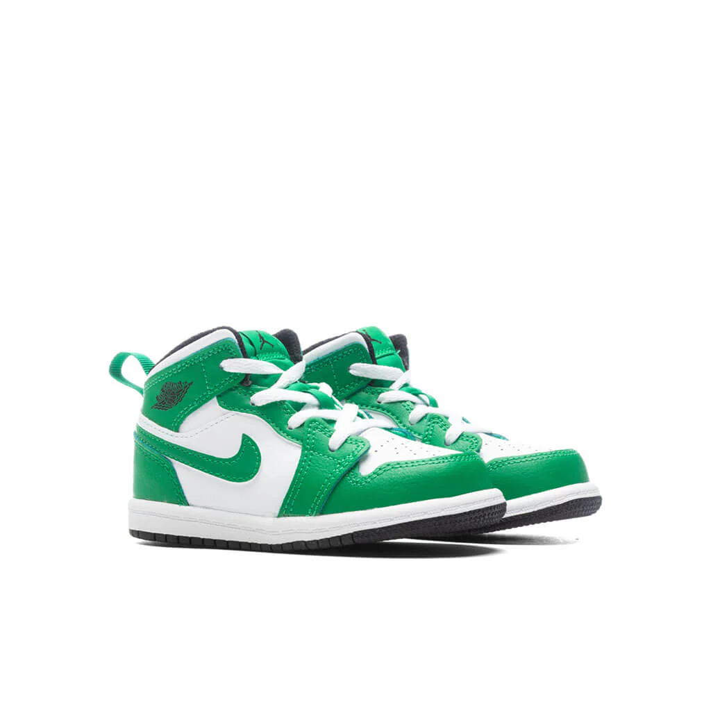 Jordan 1 Mid (TD) - Lucky Green/Black/White - Image 2