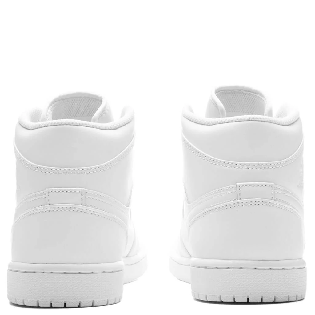 Air Jordan 1 Mid - Triple White - Image 4