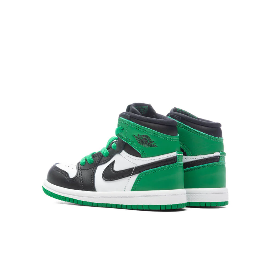 Air Jordan 1 Retro High OG (TD) - Black/Lucky Green/White - Image 3