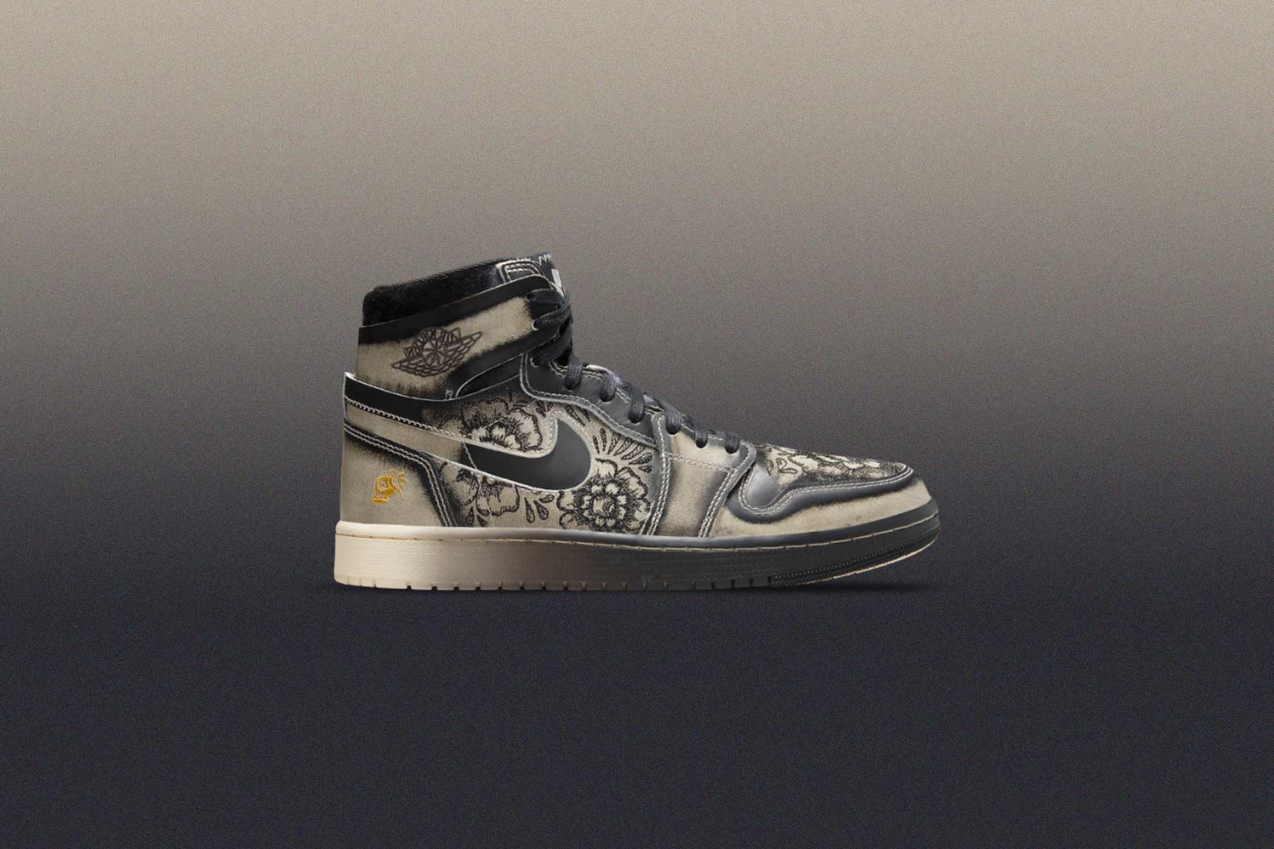 Air Jordan 1 Zoom Comfort 2 Premium 'Dia De Muertos' - Black/Pale Ivory - Image 5