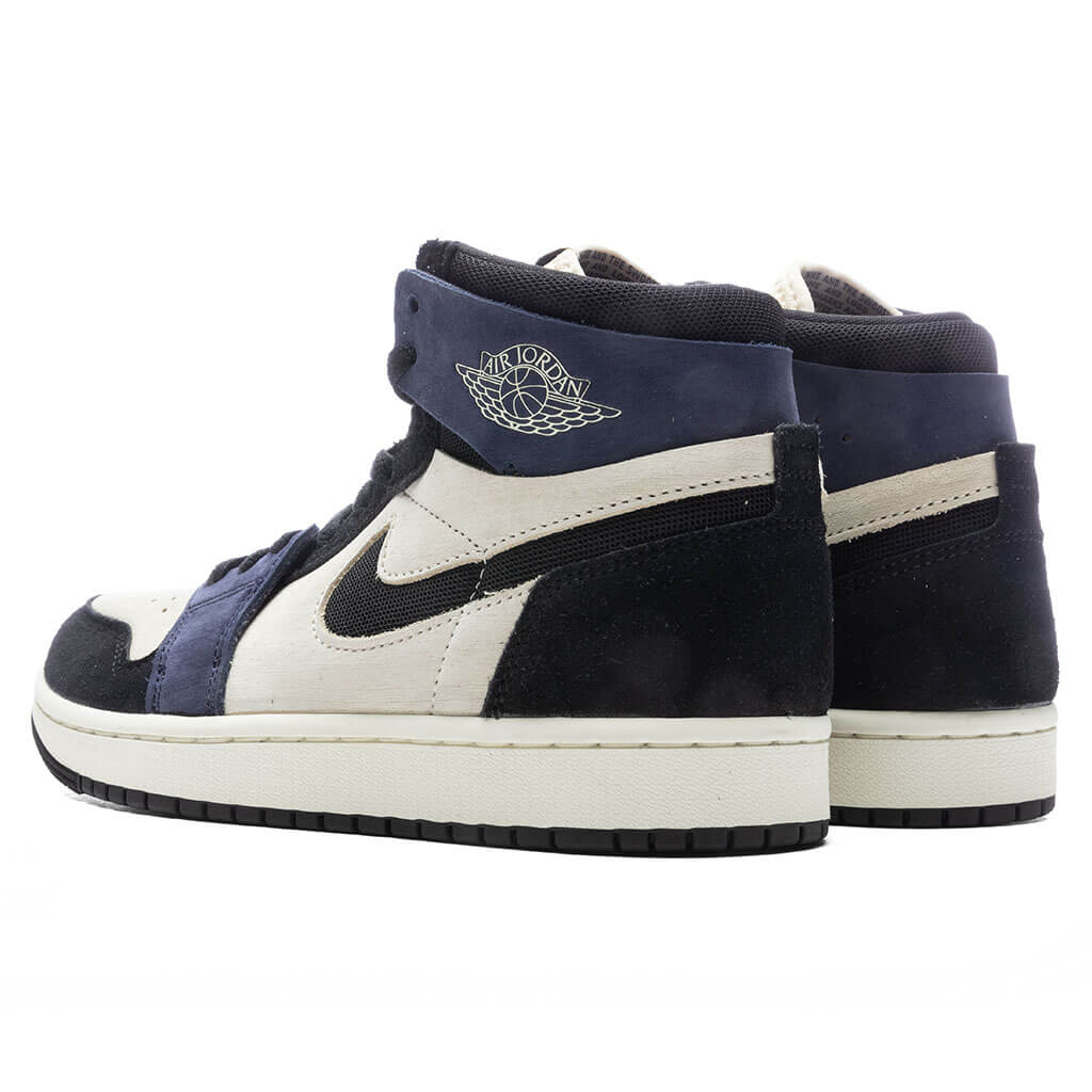 Women's Air Jordan 1 Zoom CMFT 2 - Muslin/Black/Blackened Blue - Image 3