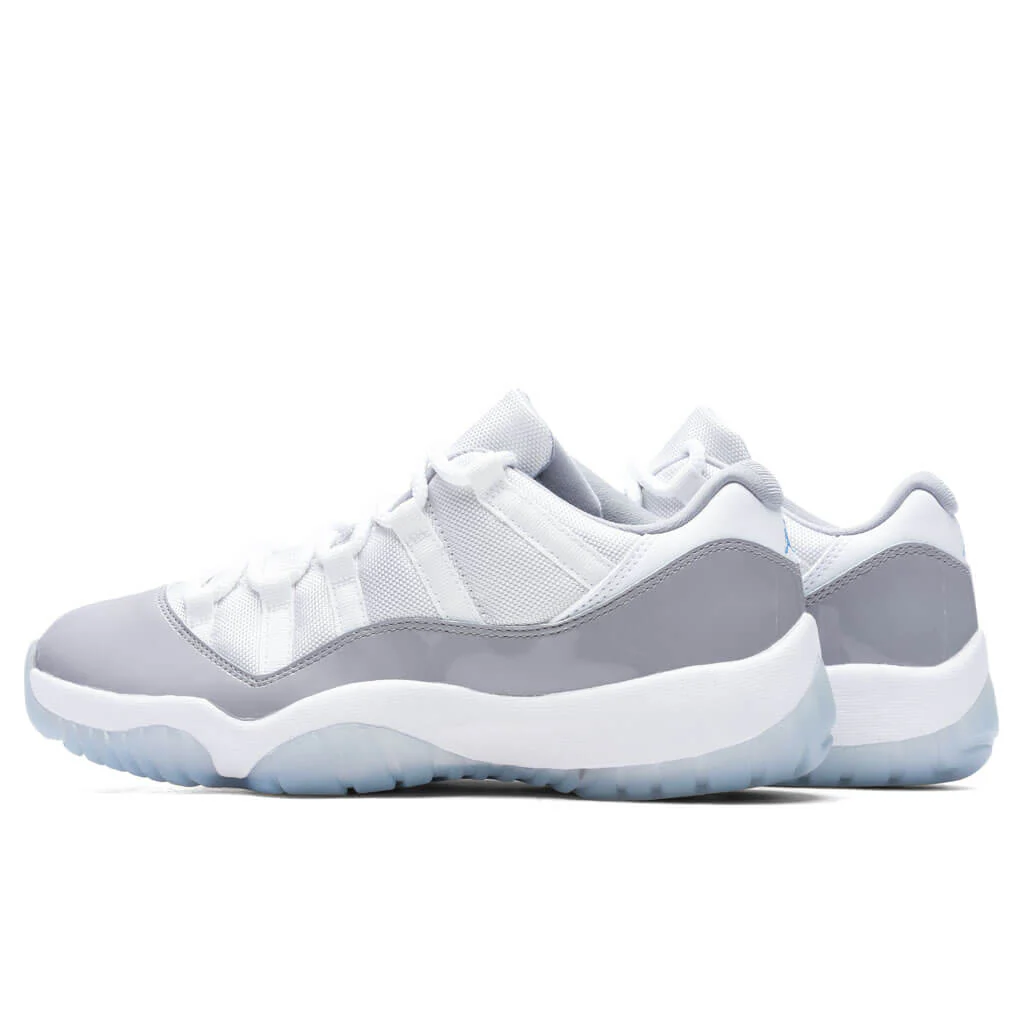 Air Jordan 11 Retro Low Cement Grey - White/University Blue/Cement Grey - Image 3