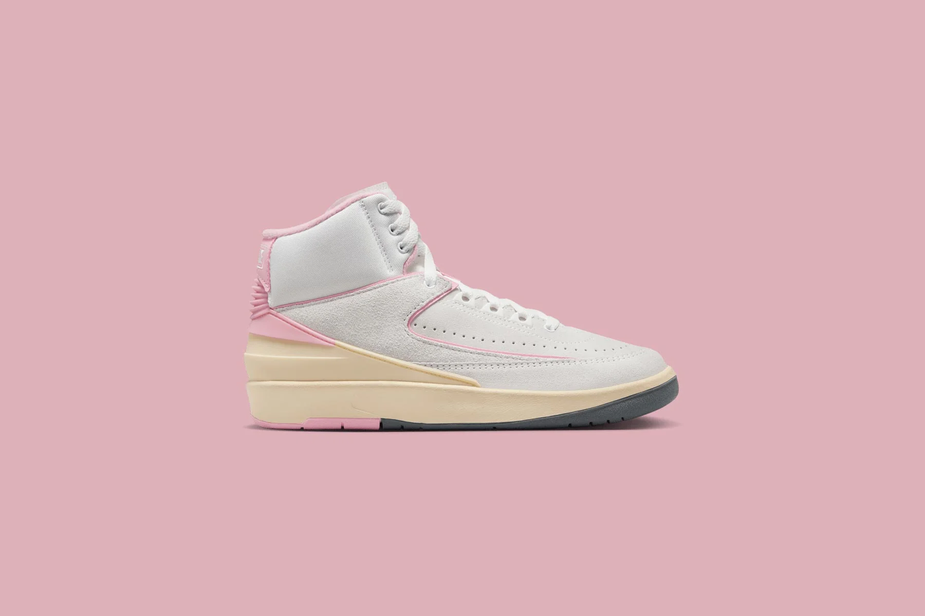 Women's Air Jordan 2 Retro 'Soft Pink' - Summit White/Gym Red/Medium Soft Pink - Image 5