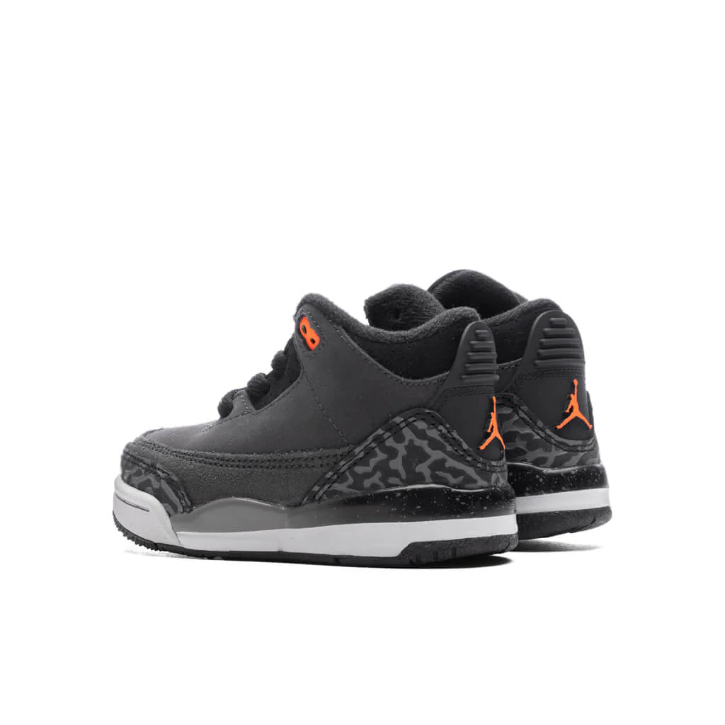 Air Jordan 3 Retro (TD) 'Fear' - Night Stadium/Total Orange/Black - Image 3