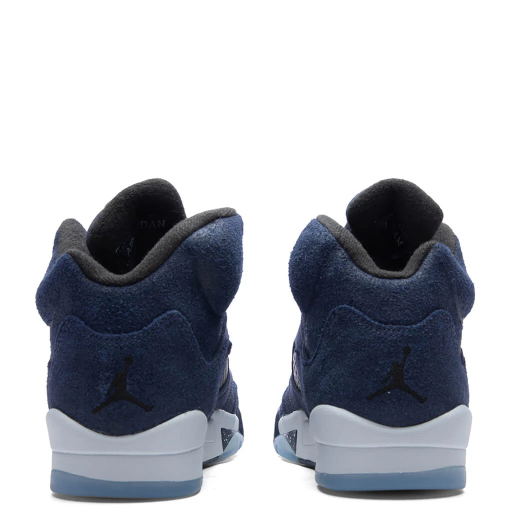 Air Jordan 5 Retro SE (GS) - Midnight Navy/Black/Football Grey - Image 4