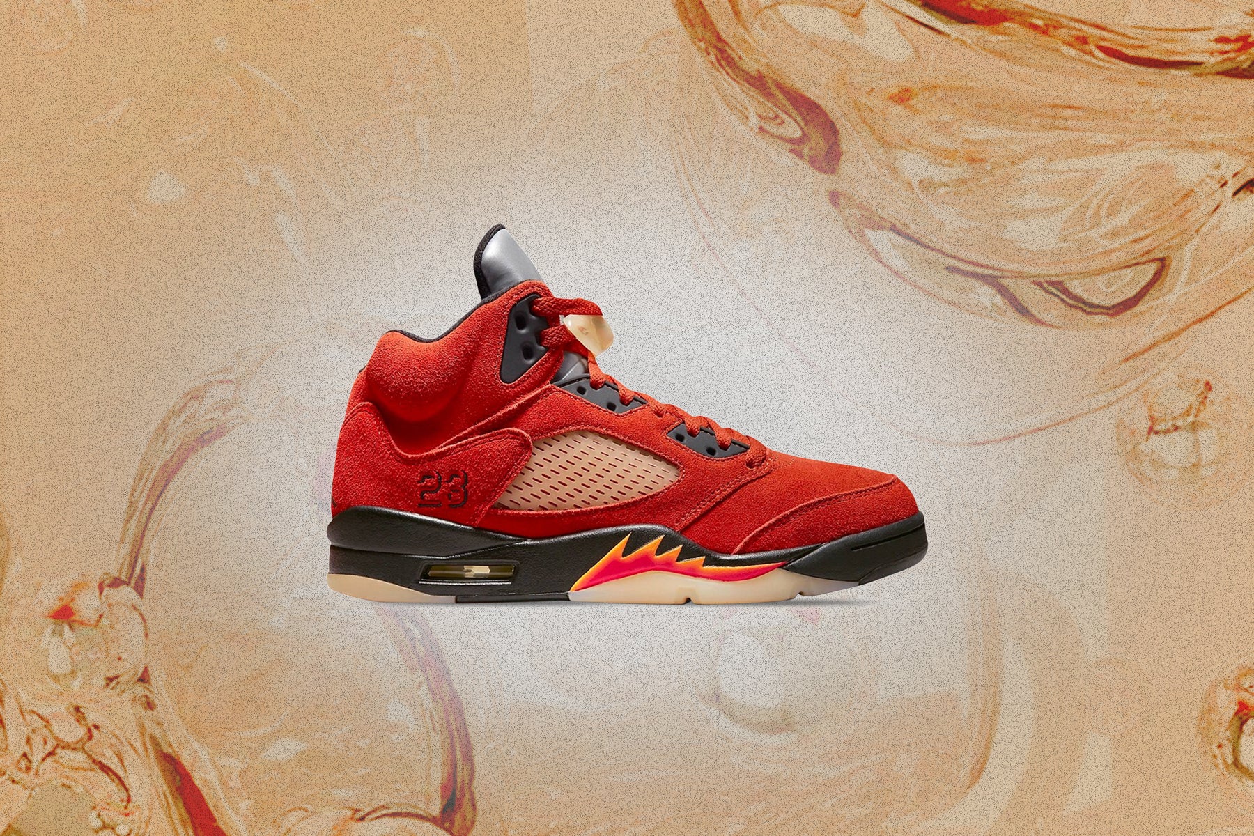 Women's Air Jordan 5 Retro Mars for Her - Martian Sunrise/Black - Image 2