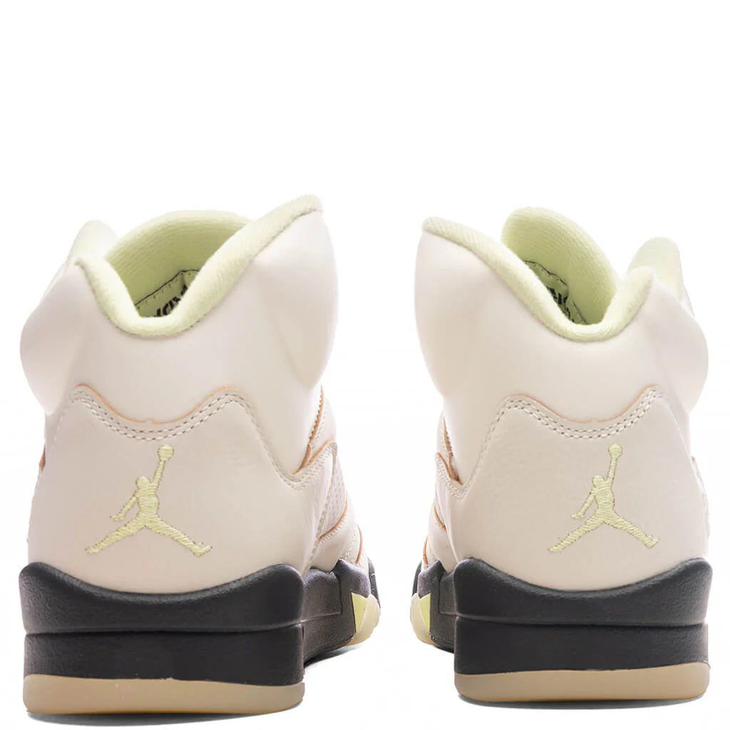 Women's Air Jordan 5 Retro - Sail/Luminous Green/Anthracite - Image 4