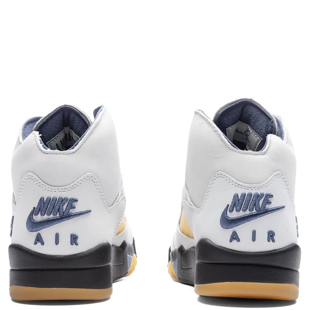 Air Jordan 5 x A Ma Maniére Women's 'Dawn' - Photon Dust/Black/Diffused Blue - Image 4