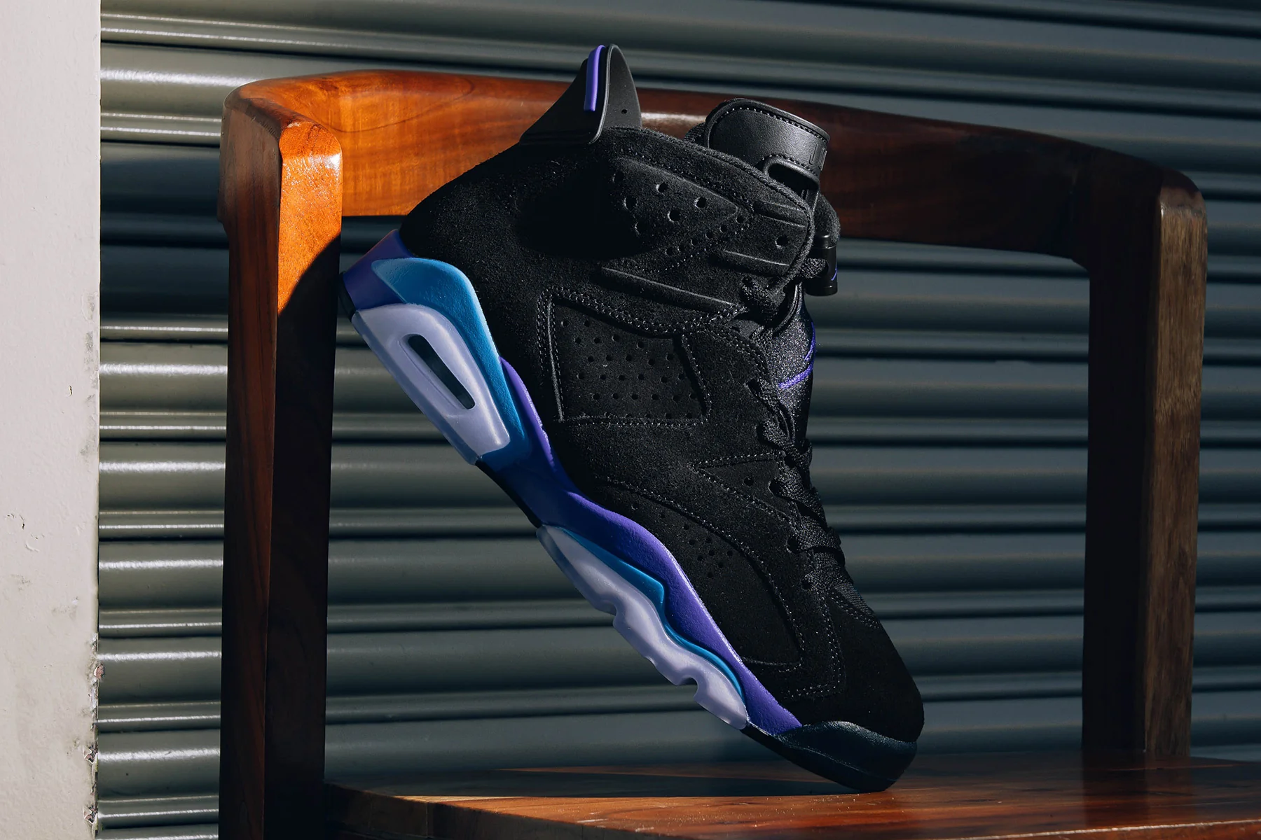 Air Jordan 6 Retro 'Aqua' - Black/Bright Concord/Aquatone - Image 5