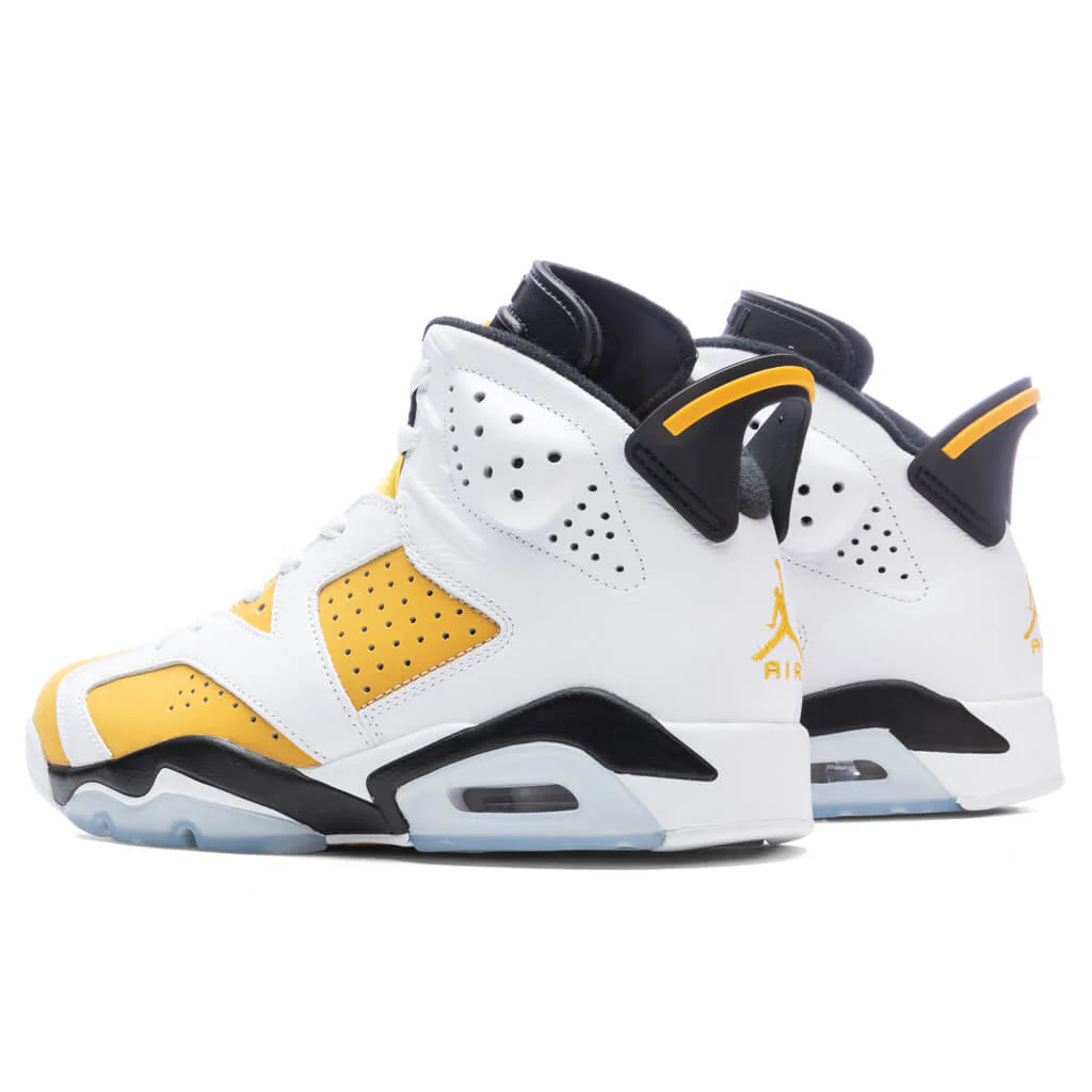 Air Jordan 6 Retro - White/Yellow Ochre/Black - Image 3