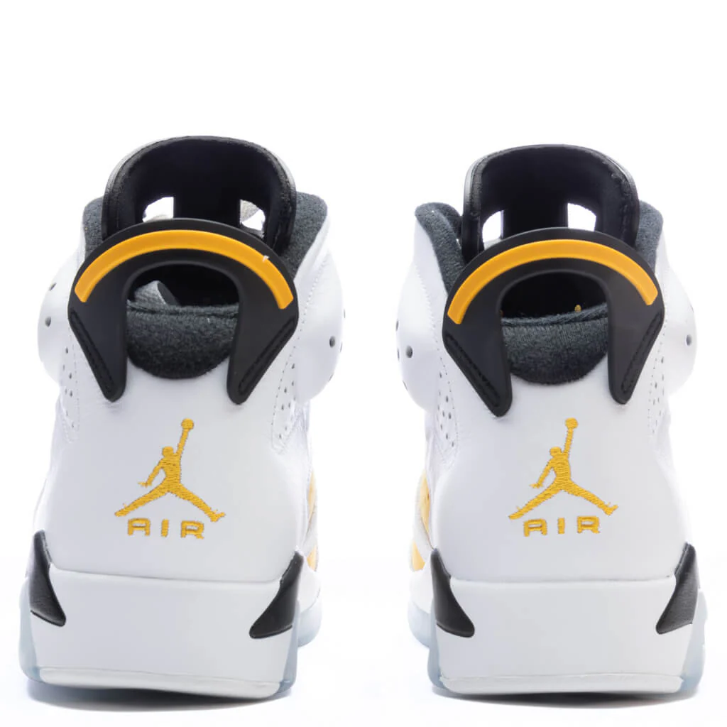 Air Jordan 6 Retro - White/Yellow Ochre/Black - Image 4