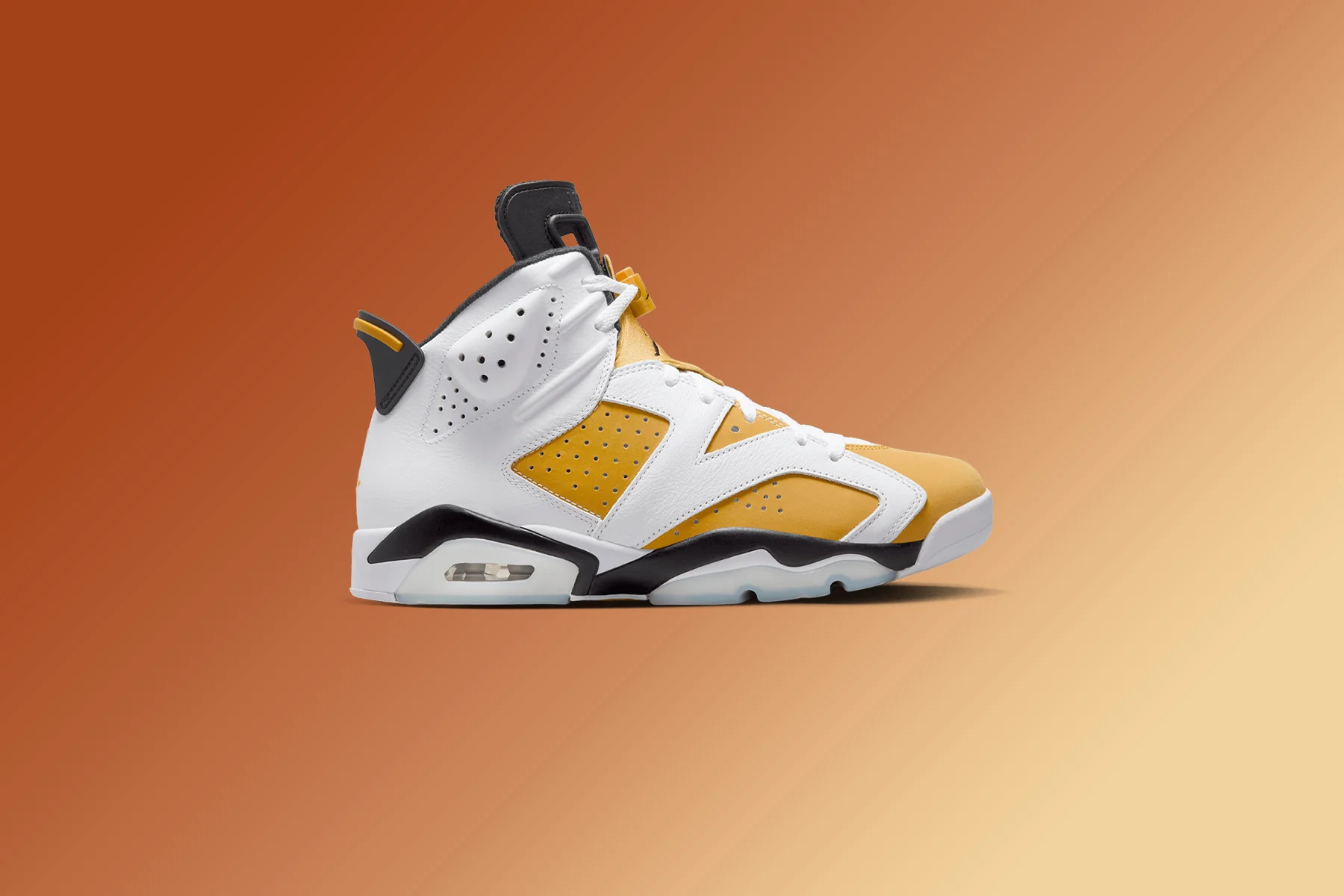 Air Jordan 6 Retro - White/Yellow Ochre/Black - Image 5
