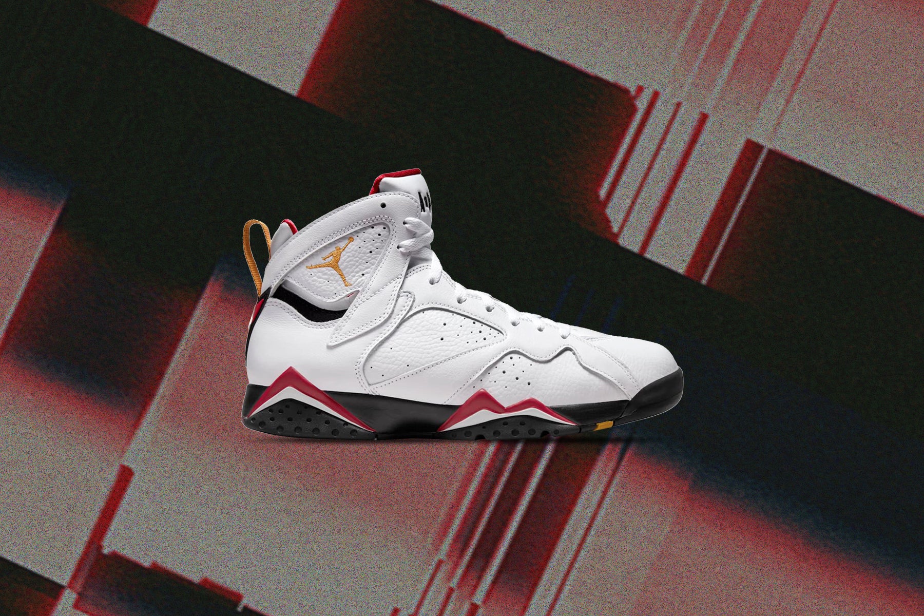 Air Jordan 7 Retro - White/Cardinal Red/Chutney - Image 5