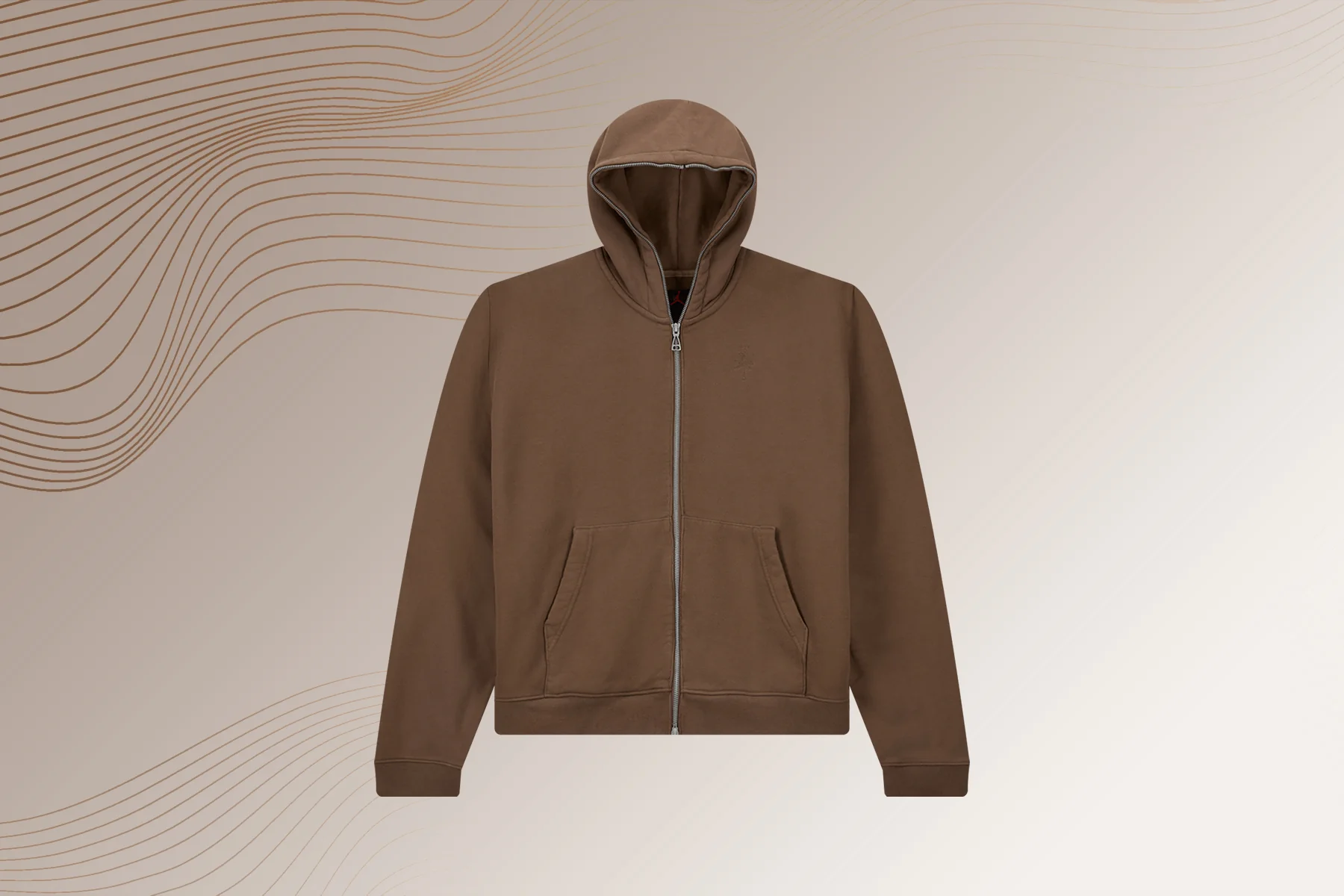 Air Jordan x Travis Scott Men's Full-Zip Hoodie - Palomino - Image 4