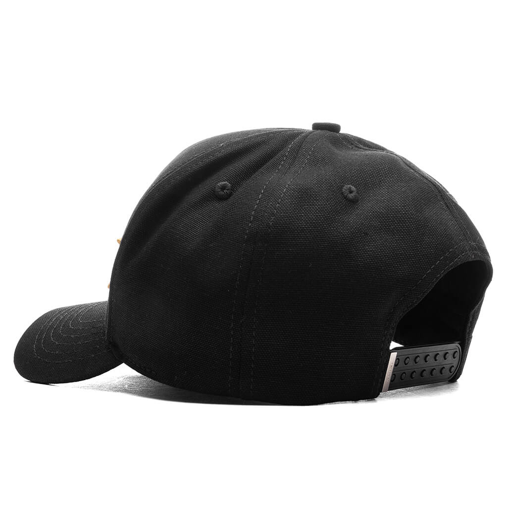 3 Star Canvas Hat - Black Champagne - Image 4