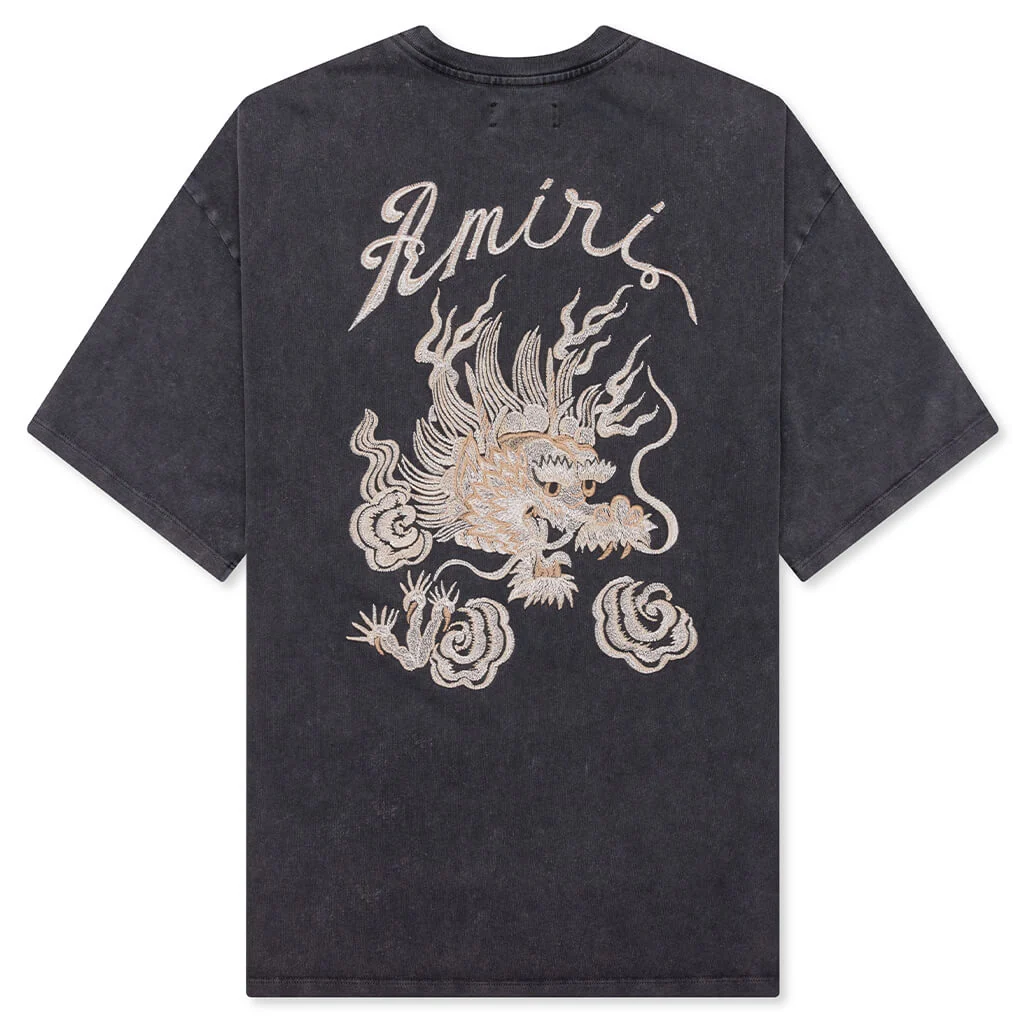 Amiri Dragon Oversized Tee - Black - Image 2
