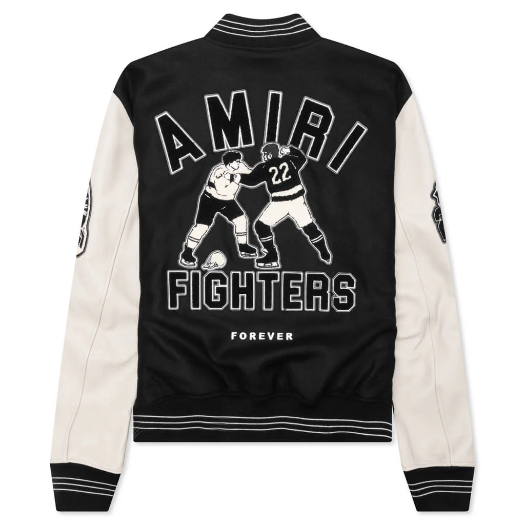 Hockey Varsity Bomber - Black - Image 2