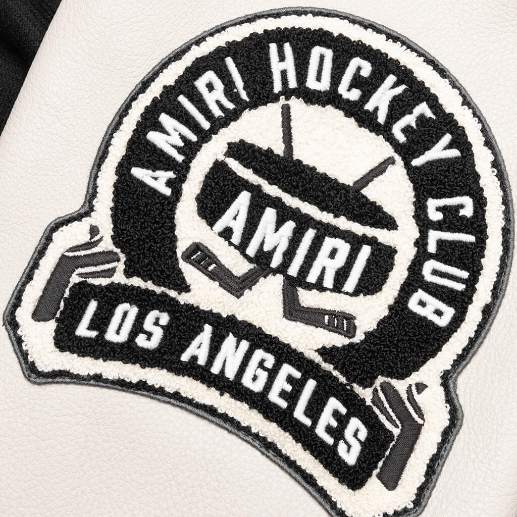 Hockey Varsity Bomber - Black - Image 5